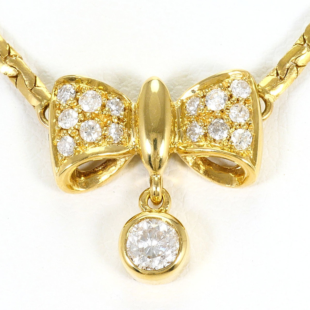 VINTAGE 18k Gold Diamond Necklace